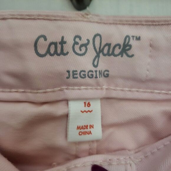 Cat & Jack Girl's/Juniors Soft Pink Jeggings - Picture 4 of 6